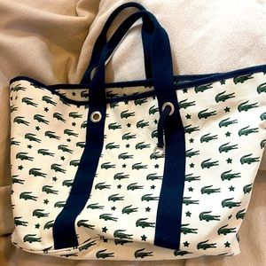 Lacoste🐊 canvas tote